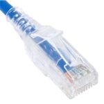 ICC Cat6 Slim Clear Patch Cord 10ft 10-Pack Gold Plated