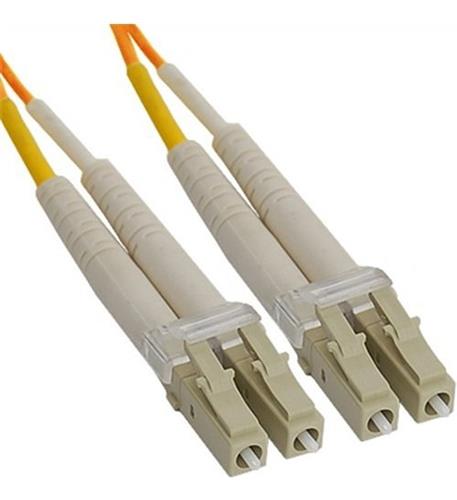 JUMPER LC-LC DUPLEX MM 62.5/125 3M ICC ICFOJ1M303 3 Meter OFNR Riser Rated LC-LC Duplex Fiber Jumper - Image 1