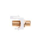 ICC Gold Plated F-Type 3GHz Keystone Jack White Module - Image 2