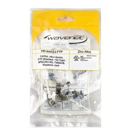 Wavenet 6AKSJ Shielded CAT6A Jack for 10G Ethernet