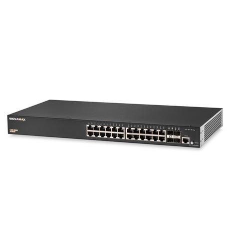 C-300 24 Port Gb PoEplus Mgd Switch SIGNAMAX CONNECTIVTY SC30030 24-Port PoE Plus Managed Switch - Image 1