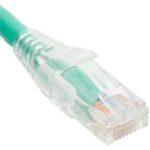 ICC 7' Green CAT6 Patch Cord Clear Boot, Gold-Plated