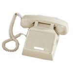 Cortelco Ash Desk Phone with Volume Control & Modular Cord