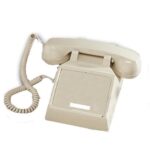 Cortelco Ash Desk Phone with Volume Control & Modular Cord