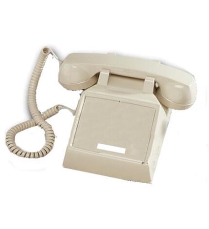 Cortelco Ash Desk Phone with Volume Control & Modular Cord