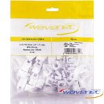 Wavenet CAT6 Jack SDJ Series White 25 Pack - High Performance