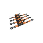 Muddy 1" x 10' Retractable Ratchet Straps 4 Pack Cargo Tie Down