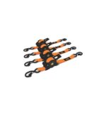 Muddy 1" x 10' Retractable Ratchet Straps 4 Pack Cargo Tie Down