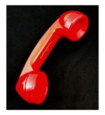 Cortelco Red High-Low Volume Replacement Handset - Image 2
