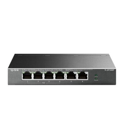 TP-Link 6-Port 10/100Mbps Desktop Switch with 4 PoE+ Ports