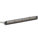ICC Shielded Cat6A 24-Port Patch Panel with Cable Management