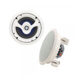SPECO 5.25 Inch In-Ceiling Speakers with Pivoting Tweeters - Image 2