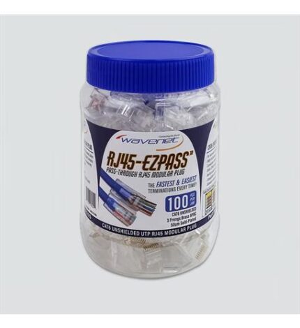 Wavenet CAT6 RJ-45 EZPASS UTP Modular Plugs 100-Pack