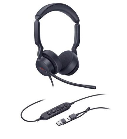 Yealink UH44 Dual Teams USB-C/A Headset with AI Noise Cancel