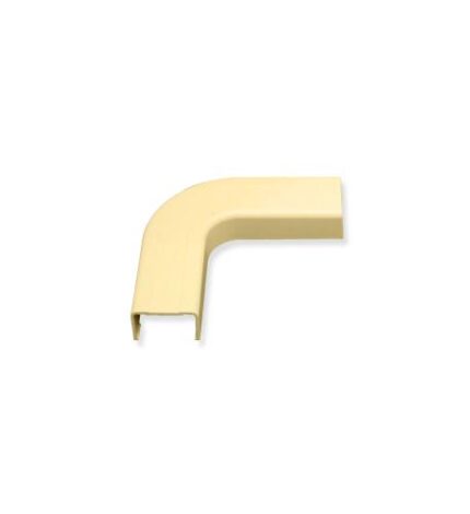 ICC ICRW13EOIV Ivory 1 3/4 Inch Flat Elbow Raceway 10 Pack