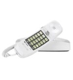 AT&T 210 White Corded Trimline Phone with Speed Dial - Image 2