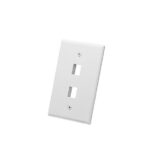 ICC White Oversized 2-Port Faceplate for Outlet Box - Image 4