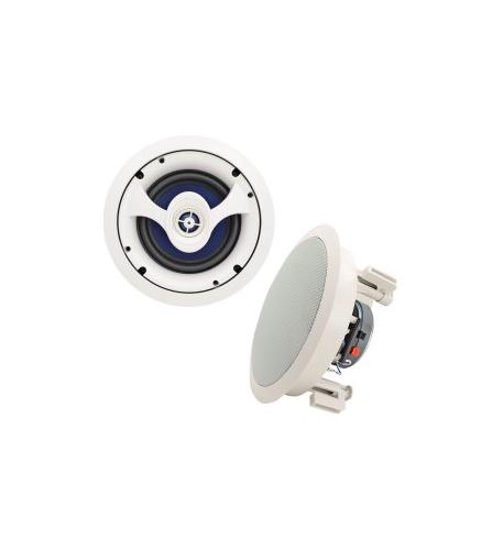 6.5" In-Ceiling Speakers (Pair) Beige SPECO SP625C 6.5 Inch Polypropylene In-Ceiling Speakers Pair - Image 1