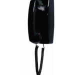 Cortelco Black Wall Phone No Dial for Incoming Calls