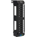 ICC 12-Port Cat5e Vertical Patch Panel with Bracket