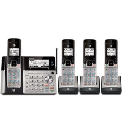 ATT 4-Handset Cell & Landline Phone System with 6000 Contacts