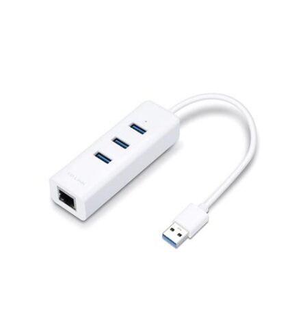 TP Link USB 3.0 Hub with Gigabit Ethernet Adapter for Laptops