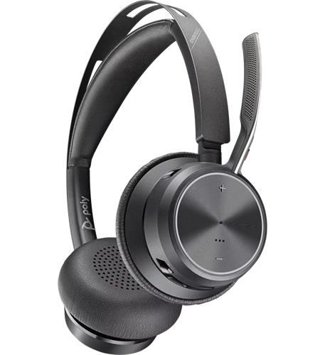 VOYAGER FOCUS 2 UC Plantronics PL-213726-02 ANC Headset for Microsoft Teams Calls - Image 1