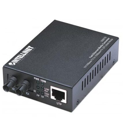 Intellinet ITL-506519 100 Mbps Multi-Mode Fiber Media Converter