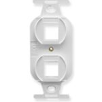 ICC White 2-Port Electrical Insert for Voice & Data