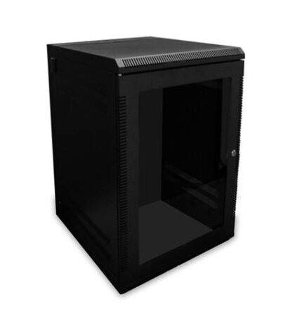18U Wall Mount Server Cabinet with Plexiglass Door - Wavenet