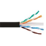 ICC CAT6e CMR PVC Black Ethernet Cable, Pull Box