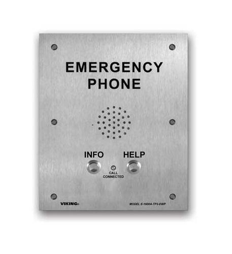 Emergency Phone for Talk-A-Phone Models Viking Electronics TP2 Weatherproof Emergency Talk-A-Phone - Image 1