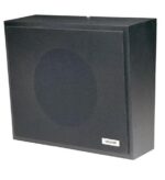 VALCOM 1Watt 1Way Black Wall Speaker with Volume Control