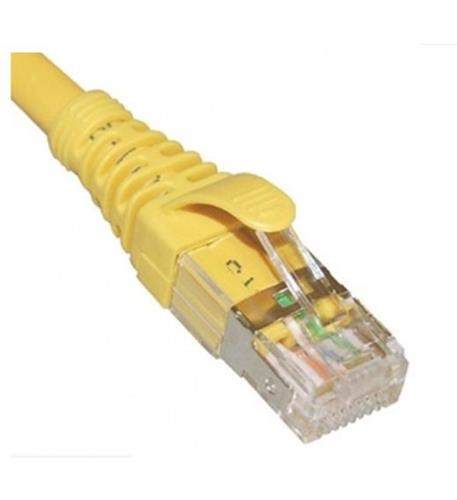 PATCH CORD CAT6A FTP 3FT YELLOW ICC ICPCSG03YL Yellow CAT6A FTP Patch Cord 3ft High-Speed Ethernet - Image 1