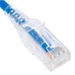 ICC Cat6 Slim Clear Patch Cord 10ft 25-Pack - Gold Plated