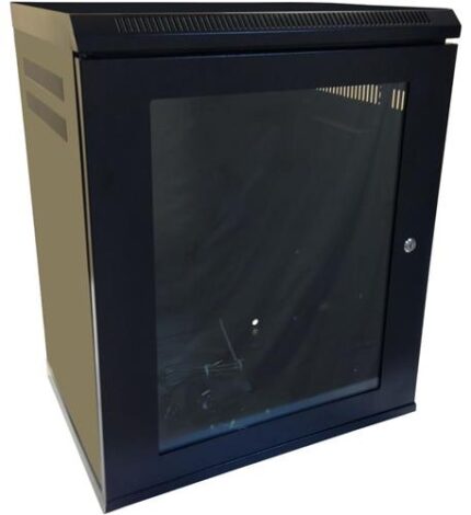 14U Wall Mount Network Cabinet with Fan & Key Lock