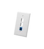ICC Oversized 3-Port White Faceplate Single Gang - Image 4
