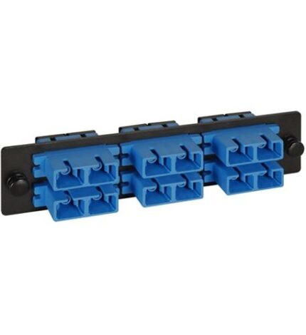 ICC ICFOPC26BK 6-Duplex SC Ceramic Fiber Optic Adapter Panel