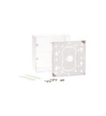 ICC White Plastic 2-Gang Junction Box for Wall Mounting
