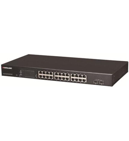 Intellinet Gigabit PoE+ Managed Switch with 24 Ports and SFP
