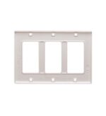 ICC IC107DFTWH White 3-Gang Decora Faceplate for Voice Use - Image 2