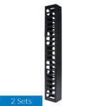 ICC MSC30BK Vertical Finger Duct for 7ft Rack Cable Management