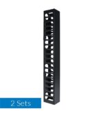 ICC MSC30BK Vertical Finger Duct for 7ft Rack Cable Management