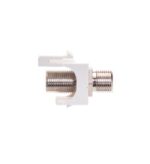 ICC 3 GHz Nickel Plated F Connector Keystone Jack White - Image 2