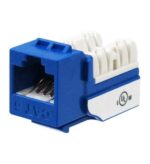 Wavenet Blue CAT6 Keystone Jack 25-Pack High-Density