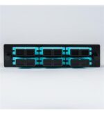 ICC ICFOPC161G 6 Duplex SC 12 Fiber Aqua Multimode Adapter Panel - Image 2