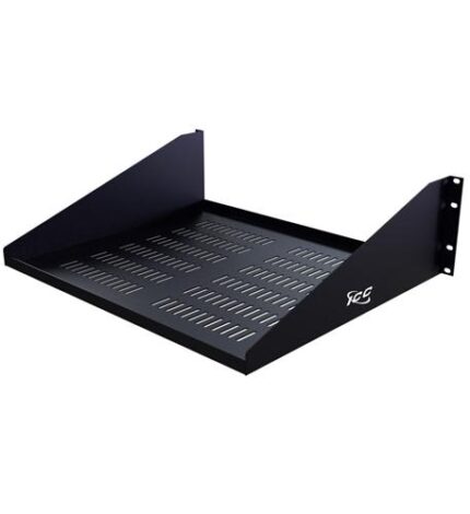 ICC 15in Vented Steel Rack Shelf - Heavy Duty, Black