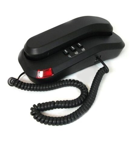 TeleMatrix 2L Trimline Black Phone - PABX Compatible