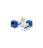 Wavenet Blue CAT6 Keystone Jack 25-Pack High-Density - Image 2