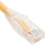 ICC CAT6 Patch Cord 5' Yellow Clear Boot Gold-Plated